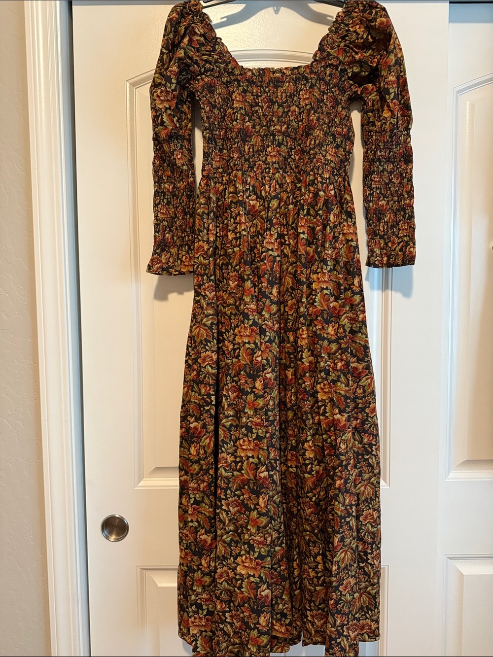 SOLD DÔEN Bijou Dress Noir Rêve des Jardins Floral Organic Cotton - Picture 8 of 11
